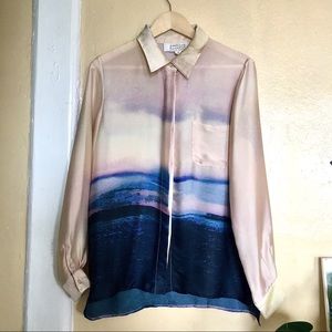 Badgley Mischka watercolor shirt